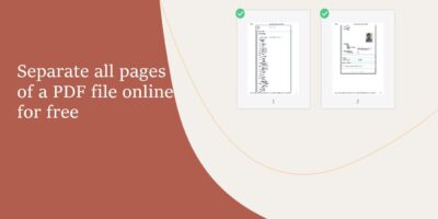 separate all PDF pages from a file min