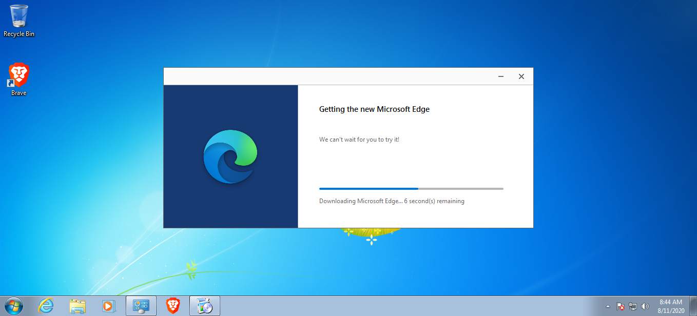 Download and installation Edge on Windows 7