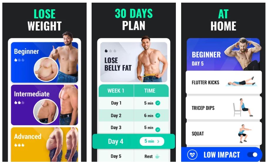 Lose Weight App for Men Weight Loss in 30 Days min