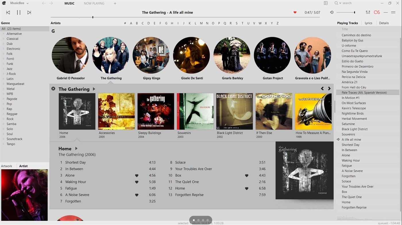 Music Bee Player for music player with nice min interface
