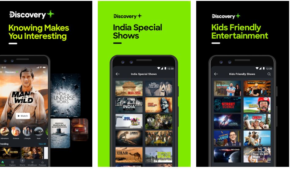 Special shows on Deiscovery plus onleins treaming app min