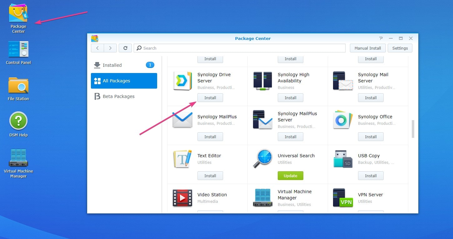 Install Synology Drive