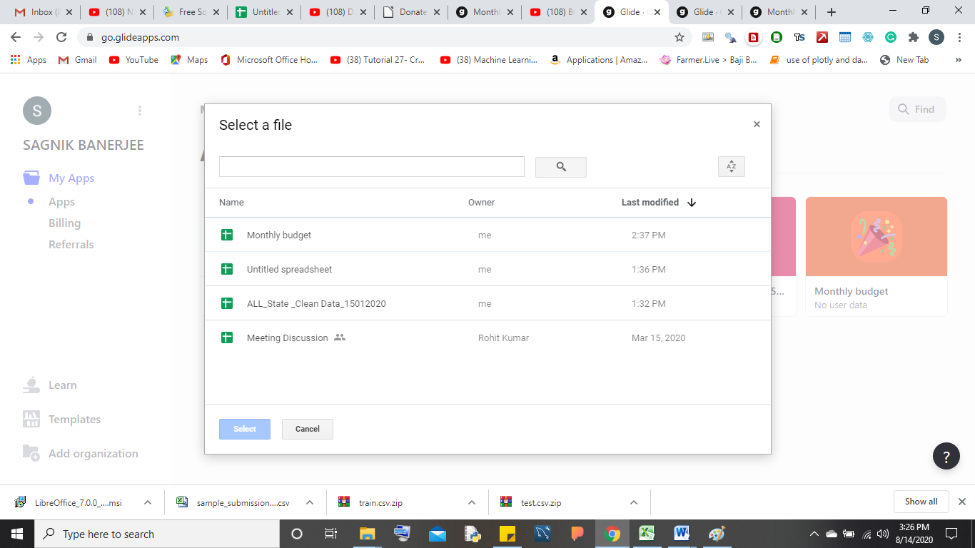View Raw Data from Google Sheets to build app