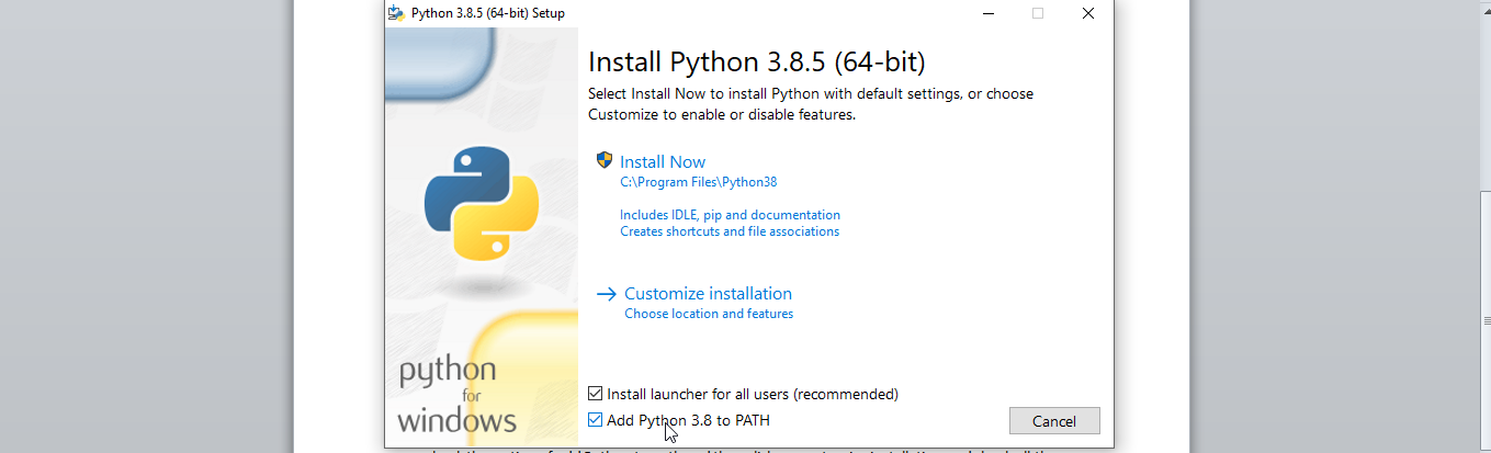 Install Python on Windows