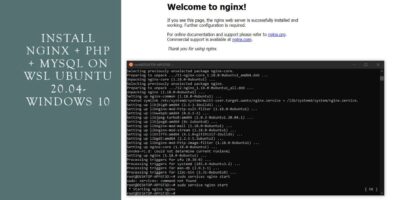 installing Linux Nginx PHP MySQL stack on Windows 10 Subsystem for Linux using Ubuntu 20.04 LTS WSL distro min