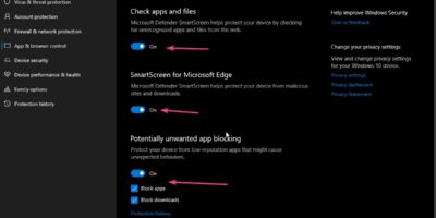 Disable Windows Defender SmartScreen