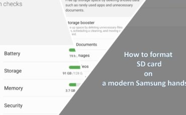 How to format SD card on a modern Samsung handset min