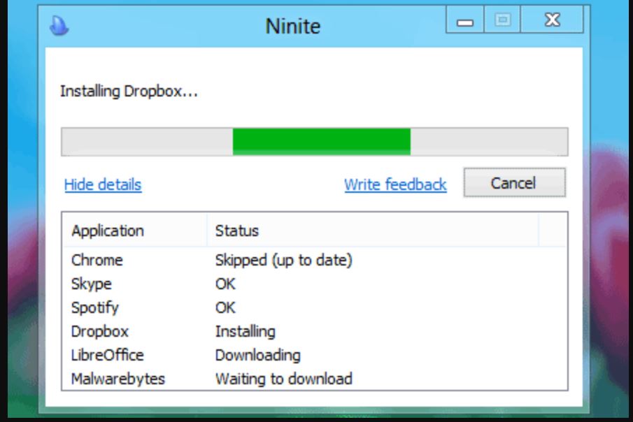 Ninite Free Windows package management system