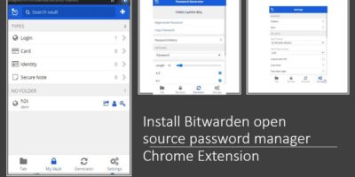 Install Bitwarden open source password manager Chrome Extension