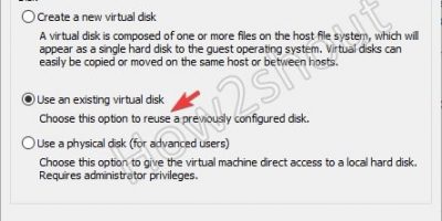 Use Existing Virtual Disk Vmware VDMK