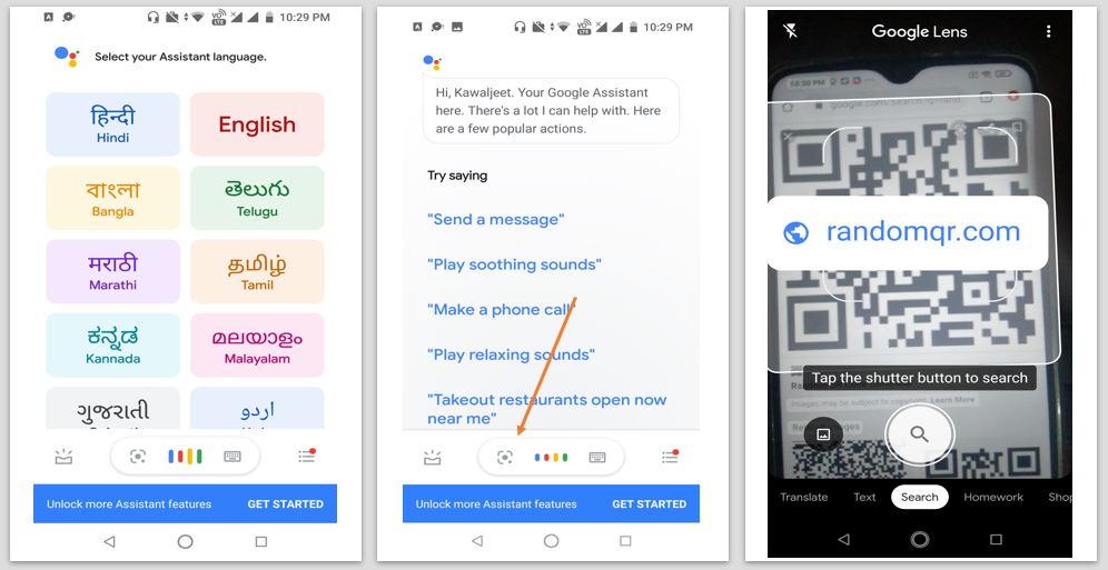 scan QR Codes on Android using Google Assistant min