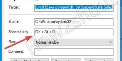 Set Sleep keyboard shortcut for Windows