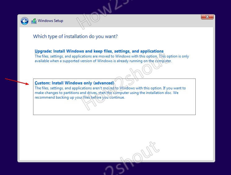Custom Windows 11 installation
