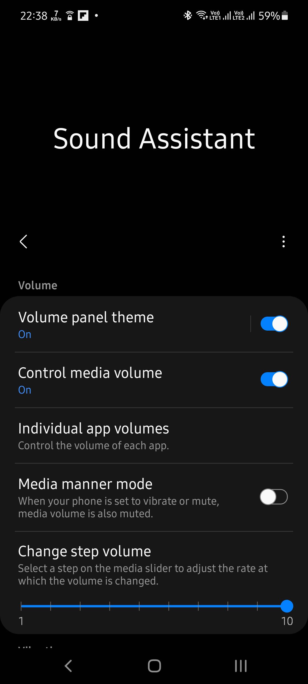 sound Assistant Settings