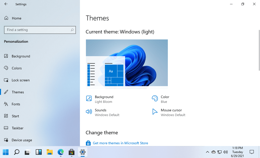 Windows 11 Light Theme