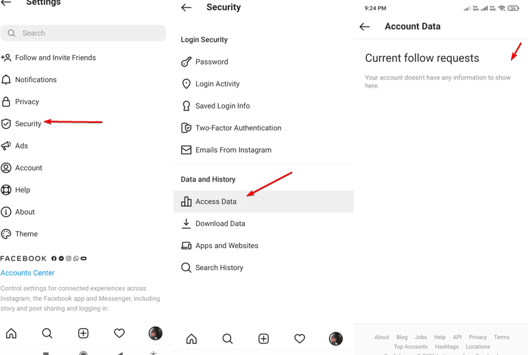 How to check who has yet not accepted your request on Instagram
