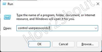Creatre windows 11 user using User password