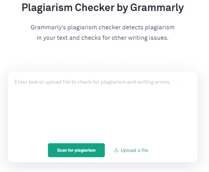 Grammalry online Plagarism software