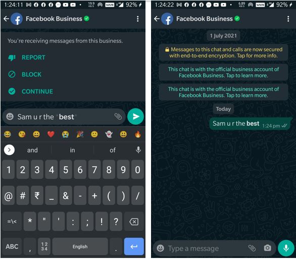 How to use bold font in Whatsapp chat text min