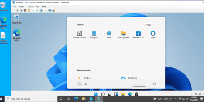 Install Windows 11 on WIndows 10 Hyper V