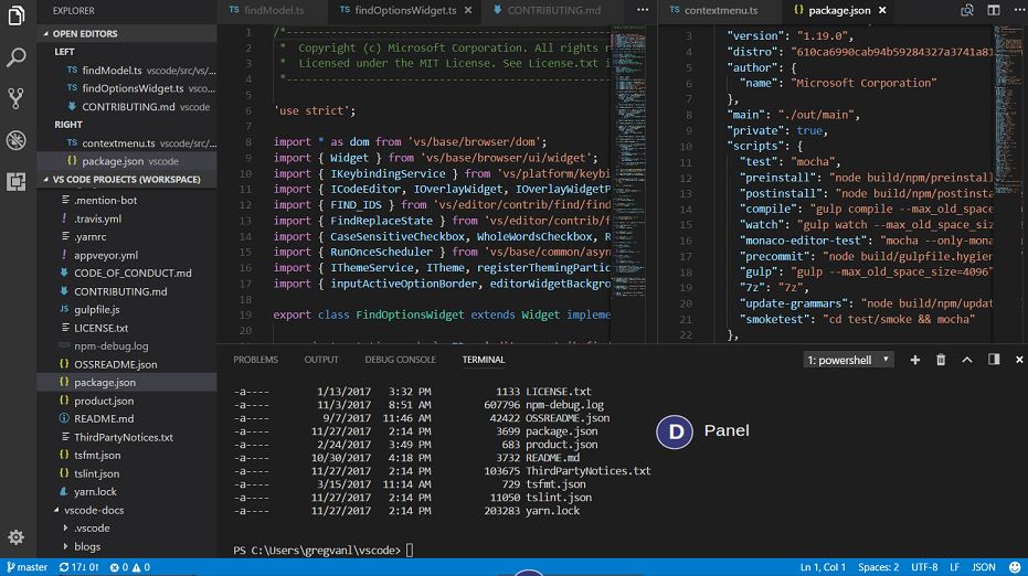 Visual Studio Code editor min