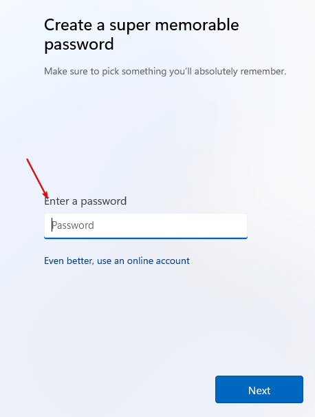 Add password