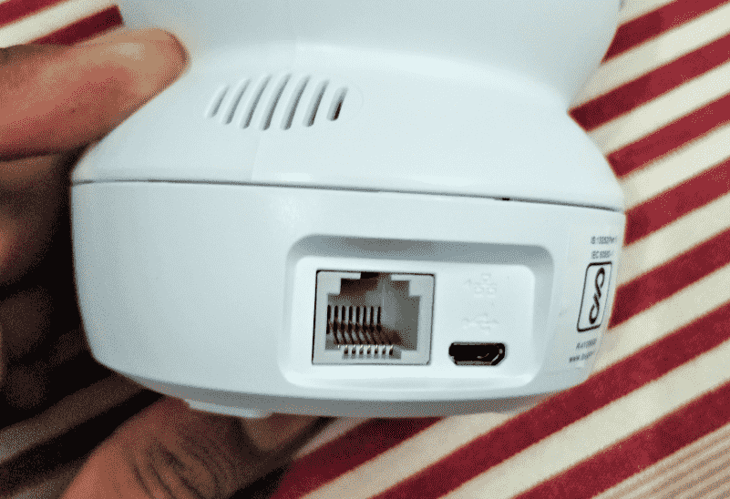 RJ45 network and USB cable port