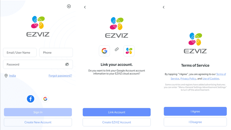 Register an account with EXVIZ