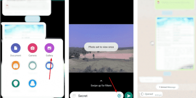 Send Disappearing Pictures in WhatsApp