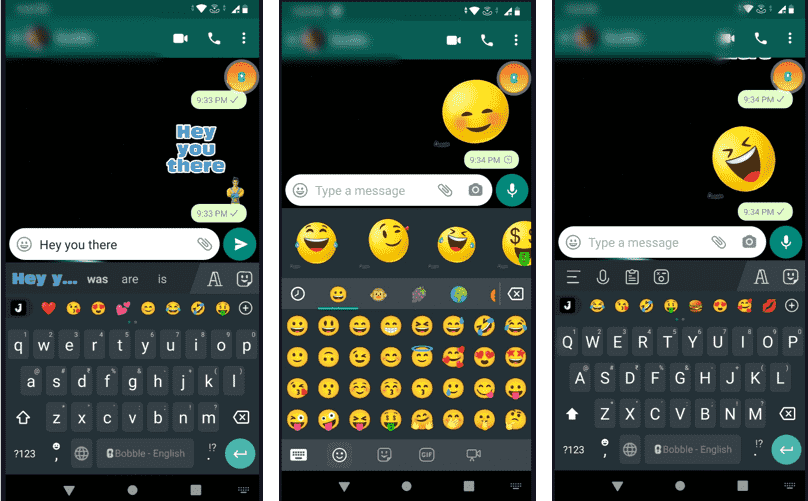 Send creative Emojis and text on WhatsApp min