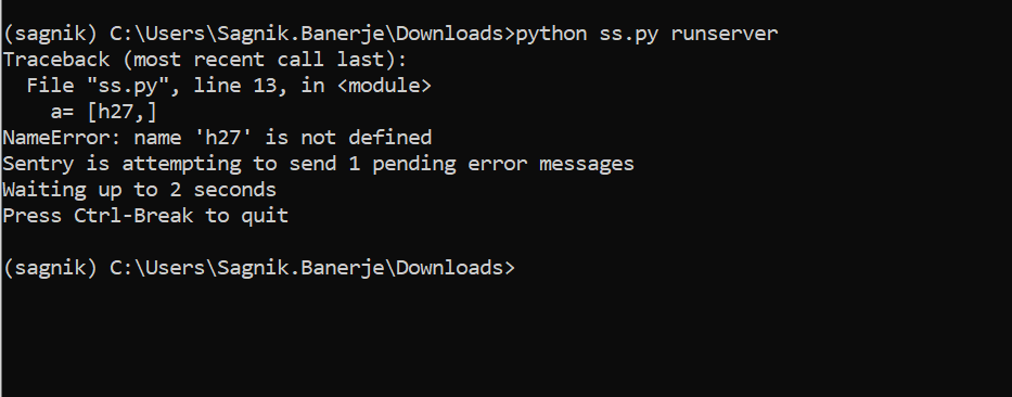Checking errors on Python