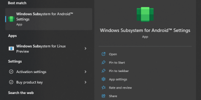 Windows 11 subsystem for Android with Amazon Store