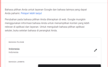 Default language will be changed for Google Accounts