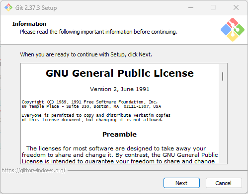 Accept open source license