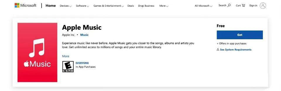 Apple Music On Windows 11 Store min
