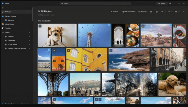 Microsofts new Photos app for Windows 11 with Apples iCloud Photo