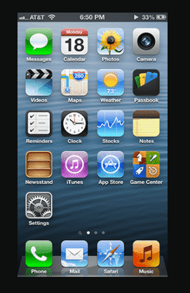 iOS 6 iPhone 5 List chronological oder