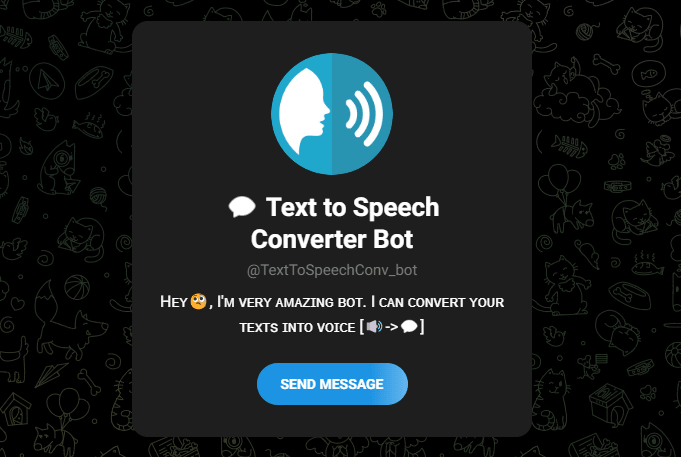 text to speech converter bot