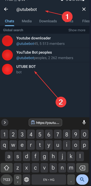 UTubeBot Telegram